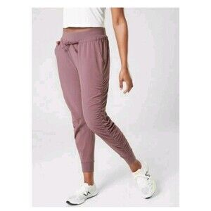 Athleta Attitude Pant Purple Volcanic Violet Cinched - Size 14 #384001 Travel